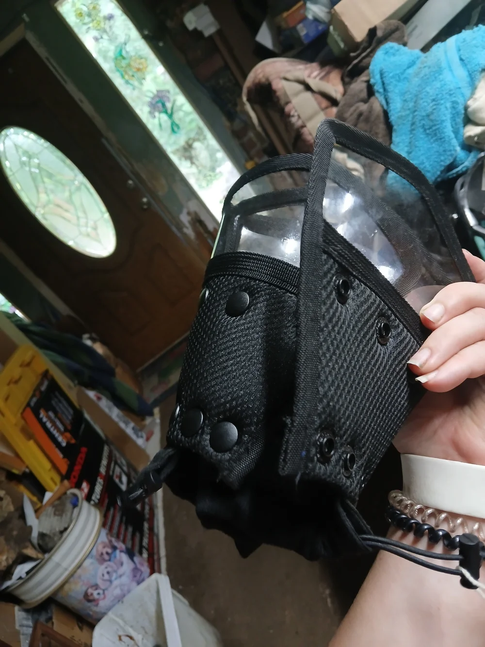 Black Protective Dog Harness Vest - Comfortable No-Brand Fit